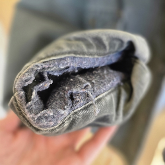 Carhartt Vintage Y2k Blanket Lined Chore Coat CO2 Moss Green Hood Detroit USA - Picture 6 of 11